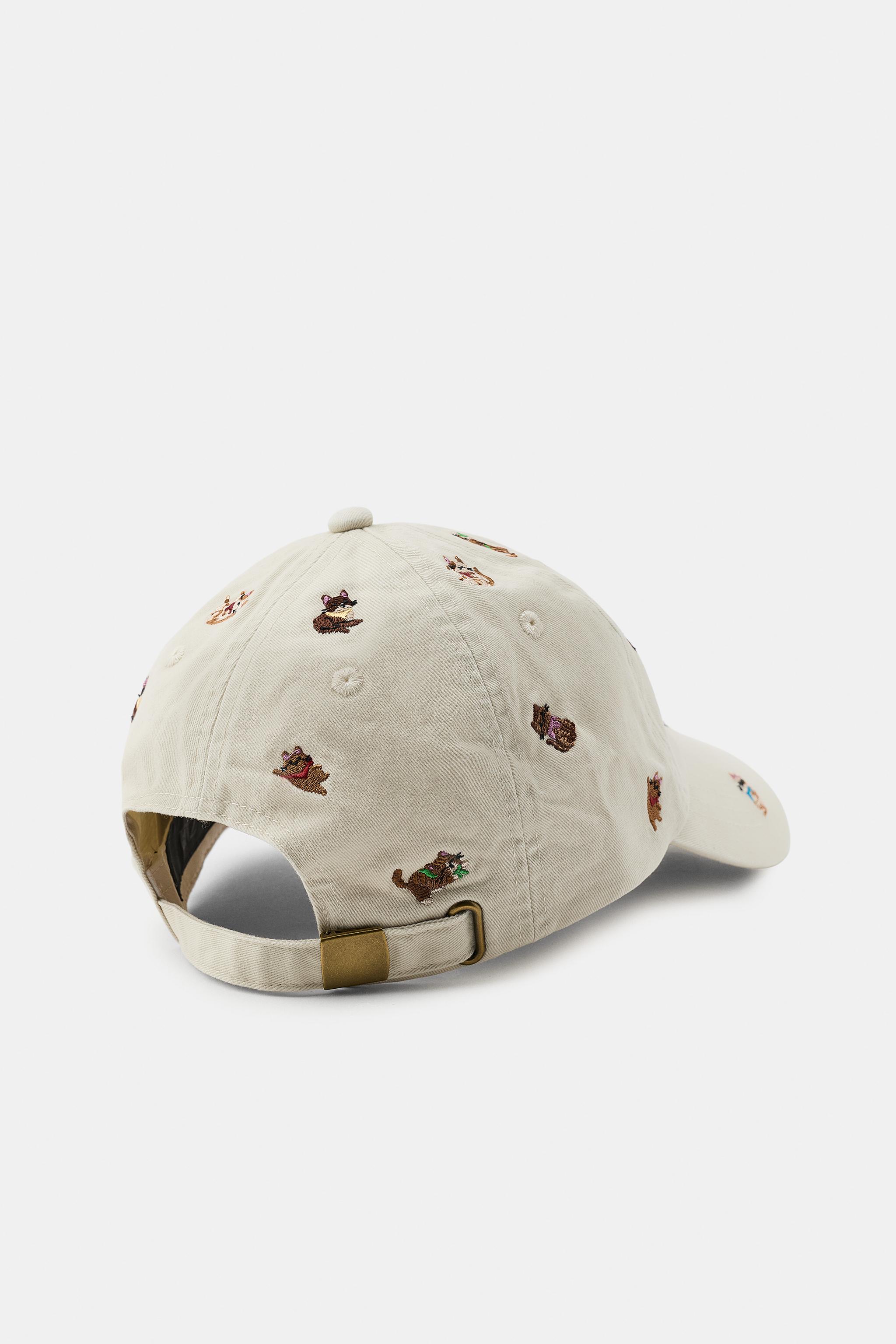 EMBROIDERED CAT TWILL CAP